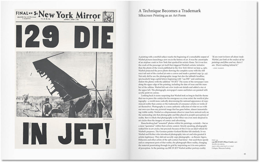 'WARHOL (TASCHEN BA)' Book