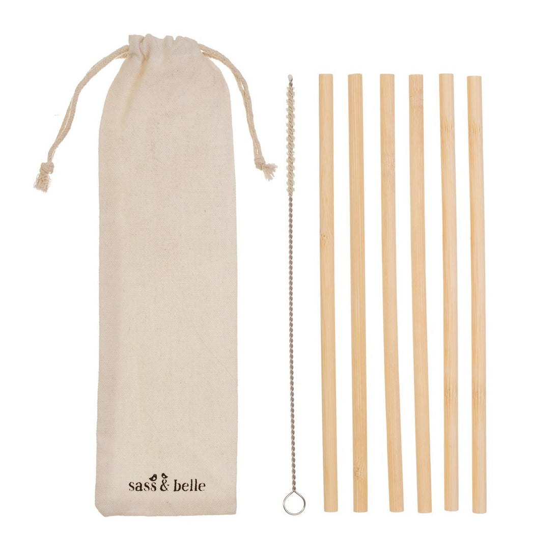 Bamboo Straws - Set Of 6