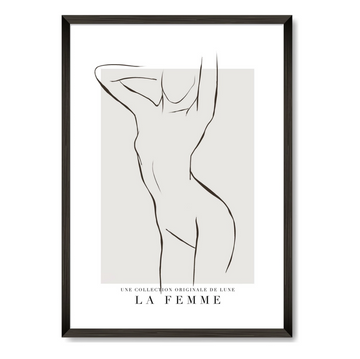 'La Femme Deux' A3 Wall Art
