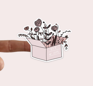 Box of Love Glossy Sticker
