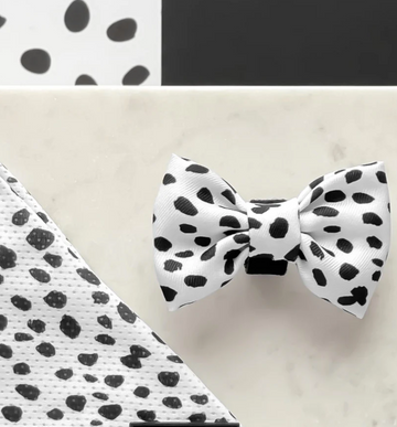Monochrome Spots Bow Tie