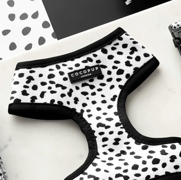 Monochrome Spots Adjustable Neck Harness