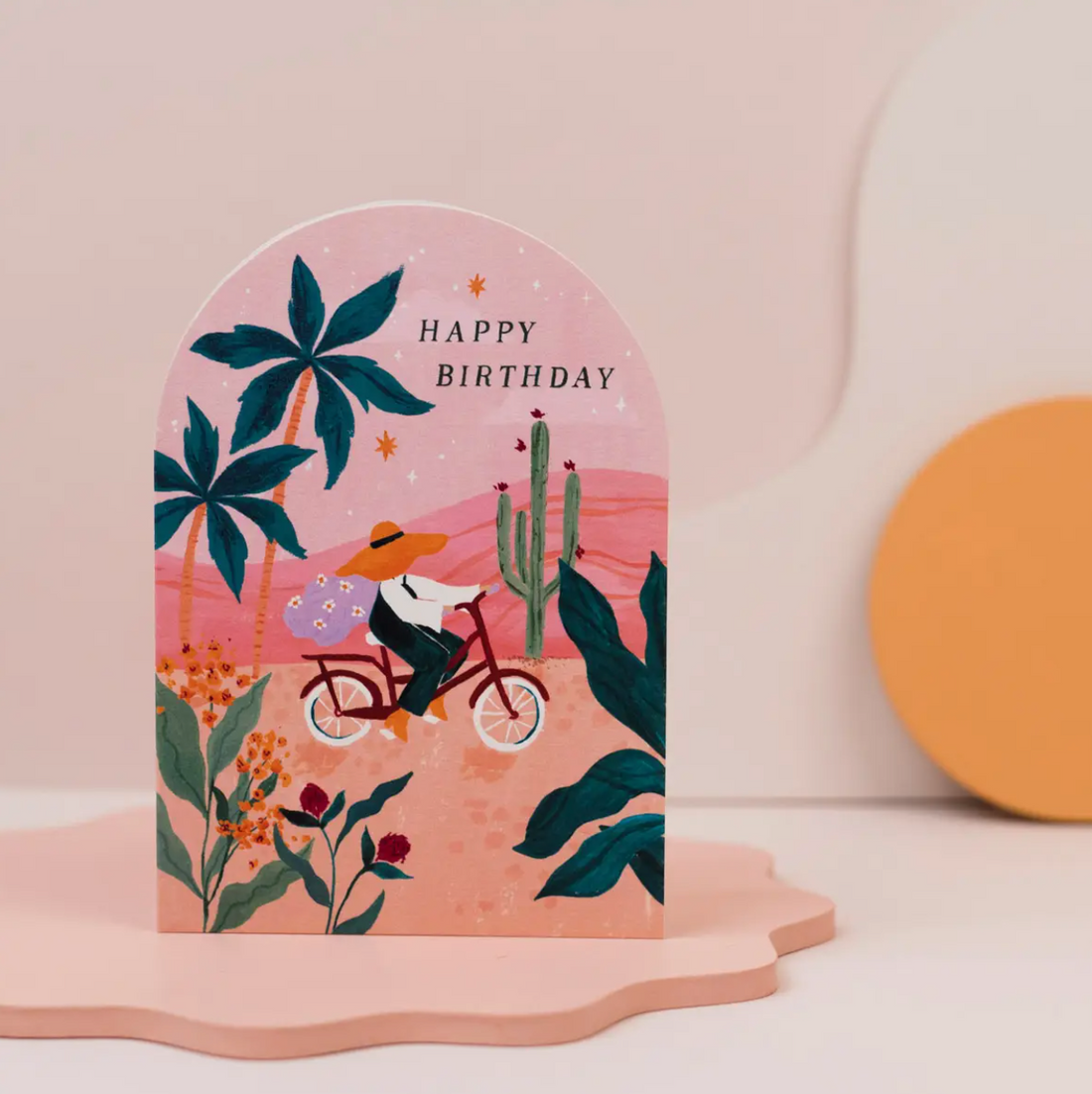 Sunset Bike Birthday Card