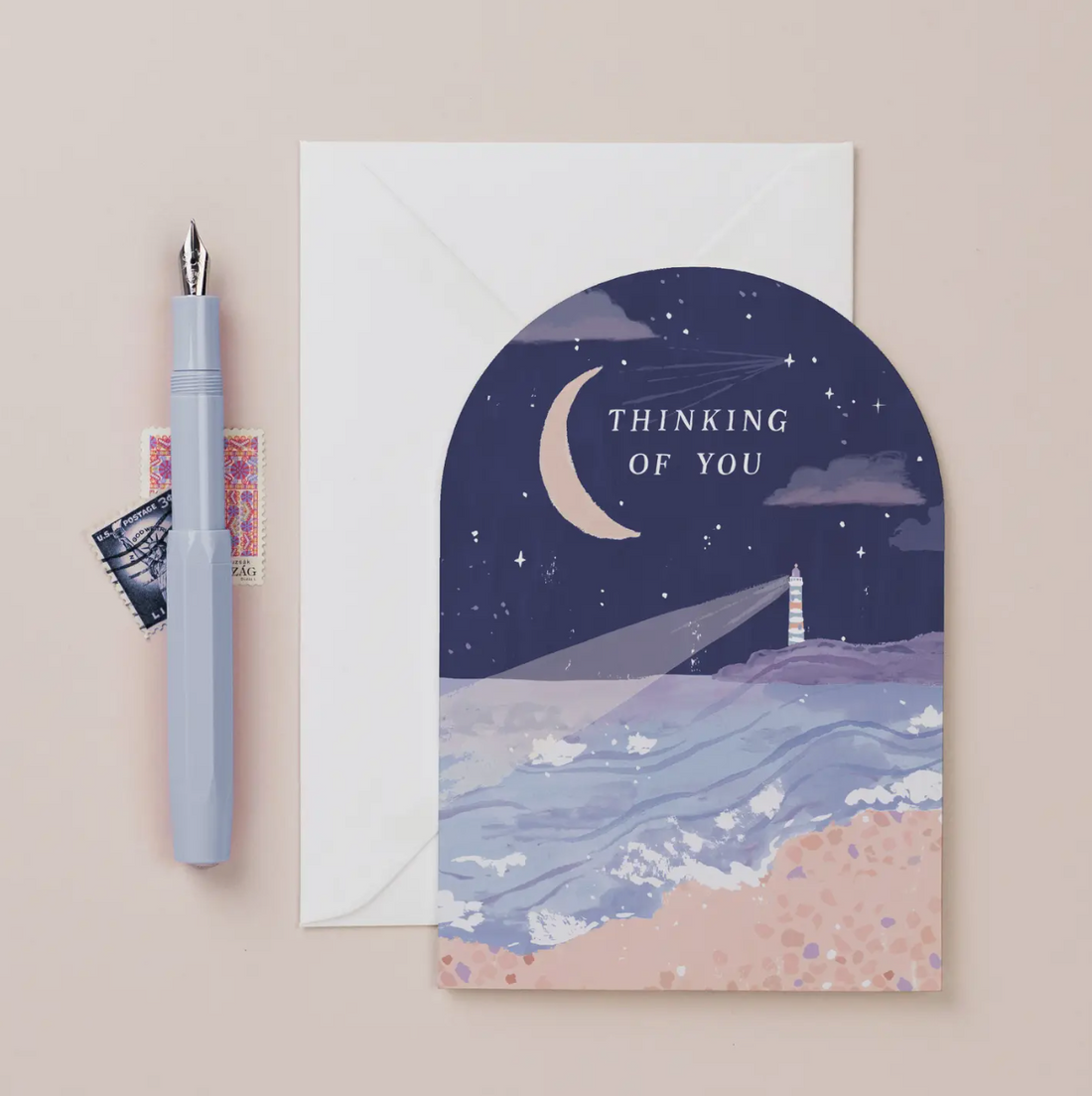 Thinking of You Lighthouse Card